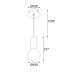 Пендел ACA LIGHTING MK421P10G VENUS