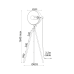 Лампион ACA LIGHTING ML306681FBG CAMARA