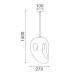 Пендел ACA Lighting MP251035 FALIRIS PENDANT LAMP IRON+ POLYSTYRENE GREY 1 x E27 Пендел ACA Lighting MP251035 FALIRIS PENDANT LAMP IRON+ POLYSTYRENE GREY 1 x E27