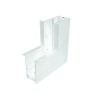 Ъглов конектор за магнитна шина за вграждане таван / стена ACA LIGHTING MR90INW Magnetic recessed corner connector ceiling / wall White