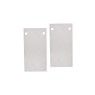 ACA LIGHTING MSRECW Magnetic surface - recessed end cups White