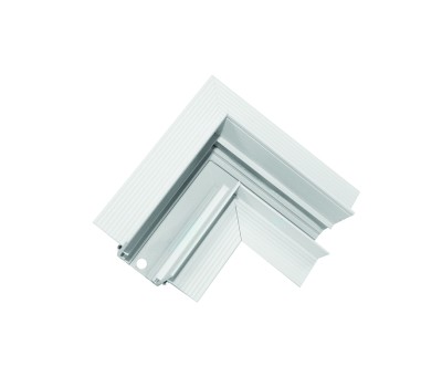 Ъглов конектор за магнитна шина за вграждане таван / таван ACA LIGHTING MT90W Trimless Magnetic recessed corner connector ceiling / ceiling White