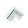 Ъглов конектор за магнитна шина за вграждане таван / таван ACA LIGHTING MT90W Trimless Magnetic recessed corner connector ceiling / ceiling White