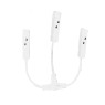 ACA LIGHTING MTCW Magnetic T-electrical connector White