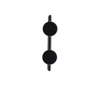 ACA LIGHTING MW2505832BL JO BLACK 2 x 5W 2700K