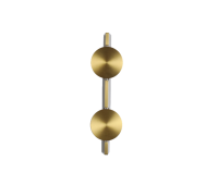 ACA LIGHTING MW2505832BR JO SATIN BRASS 2 x 5W 2700K