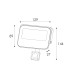 ACA LIGHTING N20CCTS 20W 3000K - 4000K - 6500K IP66 PIR SENSOR FLOODLIGHT