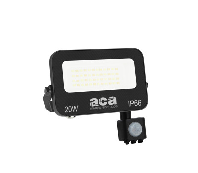 ACA LIGHTING N20CCTS 20W 3000K - 4000K - 6500K IP66 PIR SENSOR FLOODLIGHT