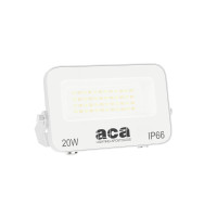 ACA LIGHTING N20CCTW 20W 3000K - 4000K - 6500K IP66 WHITE FLOODLIGHT