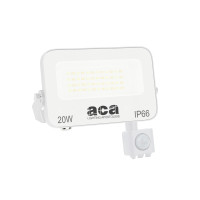 ACA LIGHTING N20CCTSW 20W 3000K - 4000K - 6500K IP66 PIR SENSOR WHITE FLOODLIGHT