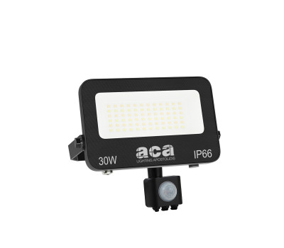 ACA LIGHTING N30CCTS 30W 3000K - 4000K - 6500K IP66 PIR SENSOR FLOODLIGHT