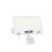 LED фасаден прожектор с датчик за движение ACA LIGHTING N30CCTSW 30W 3000K - 4000K - 6500K IP66 PIR SENSOR WHITE FLOODLIGHT