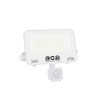 ACA LIGHTING N30CCTSW 30W 3000K - 4000K - 6500K IP66 PIR SENSOR WHITE FLOODLIGHT