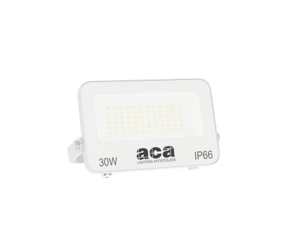 ACA LIGHTING N30CCTW 30W 3000K - 4000K - 6500K IP66 WHITE FLOODLIGHT