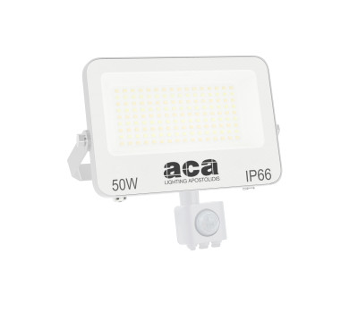LED фасаден прожектор с датчик за движение ACA LIGHTING N50CCTSW 50W 3000K - 4000K - 6500K IP66 PIR SENSOR WHITE FLOODLIGHT LED фасаден прожектор с датчик за движение ACA LIGHTING N50CCTSW 50W 3000K - 4000K - 6500K IP66 PIR SENSOR WHITE FLOODLIGHT