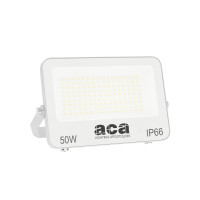 ACA LIGHTING N50CCTW 50W 3000K - 4000K - 6500K IP66 WHITE FLOODLIGHT