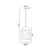 Пендел ACA LIGHTING OD761P20RW COCONUT