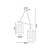 ACA LIGHTING OD762P60RW COCONUT