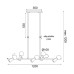 Пендел ACA LIGHTING OD94205PG KIMOLOS