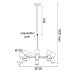 ACA LIGHTING OD94206PB KIMOLOS