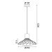 Пендел ACA LIGHTING OD95301PB TORNADE