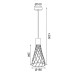 Пендел ACA LIGHTING OD9532PB TORNADE
