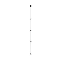ACA LIGHTING OKN6001PBK SUNDROP BLACK 12W 3000K
