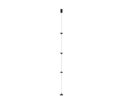 ACA LIGHTING OKN6001PBK SUNDROP BLACK 12W 3000K