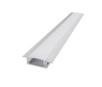 Алуминиев профил за вграждане за LED лента ACA LIGHTING P108UW MINI WHITE COLOUR RECESSED PROFILE WITH OPAL DIFFUSER 2000mm