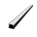 Алуминиев профил за външен монтаж за LED лента ACA LIGHTING P113UB SCAR BLACK COLOUR SURFACE MOUNTING PROFILE WITH OPAL DIFFUSER 2000mm