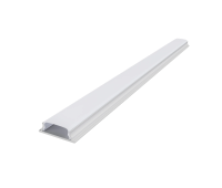 Алуминиев огъваем профил за външен монтаж за LED лента ACA LIGHTING P114NU100MW WHIP WHITE COLOUR SURFACE MOUNTING FLEXIBLE PROFILE WITH OPAL DIFFUSER 2000mm