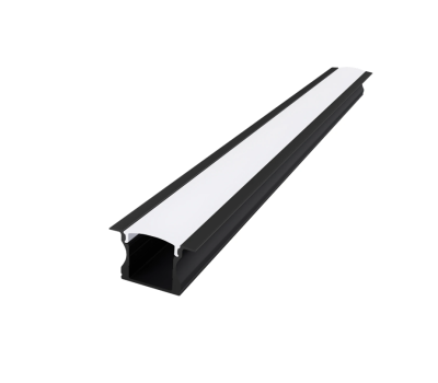Алуминиев профил за вграждане за LED лента ACA LIGHTING P115UB HAZEL BLACK RECESSED PROFILE WITH OPAL DIFFUSER 2000mm Алуминиев профил за вграждане за LED лента ACA LIGHTING P115UB HAZEL BLACK RECESSED PROFILE WITH OPAL DIFFUSER 2000mm