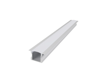 Алуминиев профил за вграждане за LED лента ACA LIGHTING P115UW HAZEL WHITE RECESSED PROFILE WITH OPAL DIFFUSER 2000mm