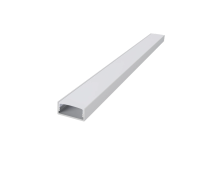 Алуминиев профил за външен монтаж за LED лента ACA LIGHTING P117UW NORM WHITE COLOUR SURFACE MOUNTING PROFILE WITH OPAL DIFFUSER 2000mm