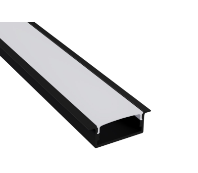 Алуминиев профил за вграждане за LED лента ACA LIGHTING P119UB NORM BLACK RECESSED PROFILE WITH OPAL DIFFUSER 2000mm Алуминиев профил за вграждане за LED лента ACA LIGHTING P119UB NORM BLACK RECESSED PROFILE WITH OPAL DIFFUSER 2000mm