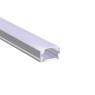 Алуминиев профил за външен монтаж за LED лента ACA LIGHTING P151U MICRO SILVER COLOUR SURFACE MOUNTING PROFILE WITH OPAL DIFFUSER 2000mm