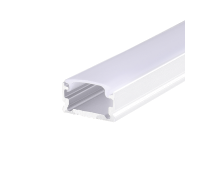 Алуминиев профил за външен монтаж за LED лента ACA LIGHTING P151WU MICRO WHITE COLOUR SURFACE MOUNTING PROFILE WITH OPAL DIFFUSER 2000mm