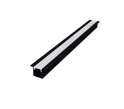 Алуминиев профил за вграждане за LED лента ACA LIGHTING P160UB LESTE BLACK RECESSED PROFILE WITH OPAL DIFFUSER 2000mm Алуминиев профил за вграждане за LED лента ACA LIGHTING P160UB LESTE BLACK RECESSED PROFILE WITH OPAL DIFFUSER 2000mm