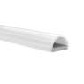 ACA LIGHTING P172U RAINA SILVER COLOUR SURFACE MOUNTING PROFILE WITH OPAL DIFFUSER 2000mm