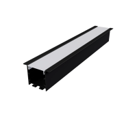 Алуминиев профил за вграждане за LED лента ACA LIGHTING P211UB VYLO BLACK RECESSED PROFILE WITH OPAL DIFFUSER 3000mm