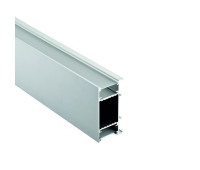 Алуминиев профил за външен монтаж за LED лента ACA LIGHTING P49NU NIC UP - DOWN SILVER COLOUR SURFACE MOUNTING PROFILE WITH OPAL DIFFUSER 2000mm