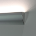 ACA LIGHTING P62NU RAINA SILVER COLOUR SURFACE MOUNTING PROFILE WITH OPAL DIFFUSER 2000mm
