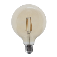 Aca Lighting PALA12510WWDIMAM E27 G125 10W 2700K FILAMENT DIMMABLE AMBER