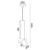 Пендел ACA LIGHTING RA3551PBK BABEL BLACK