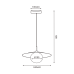Пендел ACA LIGHTING SUH12WH GLOBIE