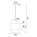 Пендел ACA LIGHTING TF20831PB NISYROS