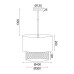ACA LIGHTING TF20832PB NISYROS