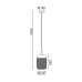 ACA LIGHTING TF501P20BK PAROT