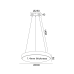 ACA LIGHTING V27LEDP80BK KALLISTA