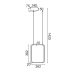 ACA LIGHTING V30LEDP26BK SYMETRIA